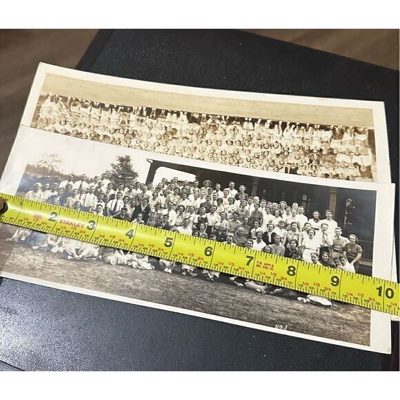 Vintage Group Work Photos 1930s 10” long Men Women Landscape - Picture 7 of 8